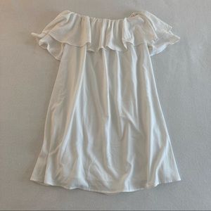 White off-shoulder dress